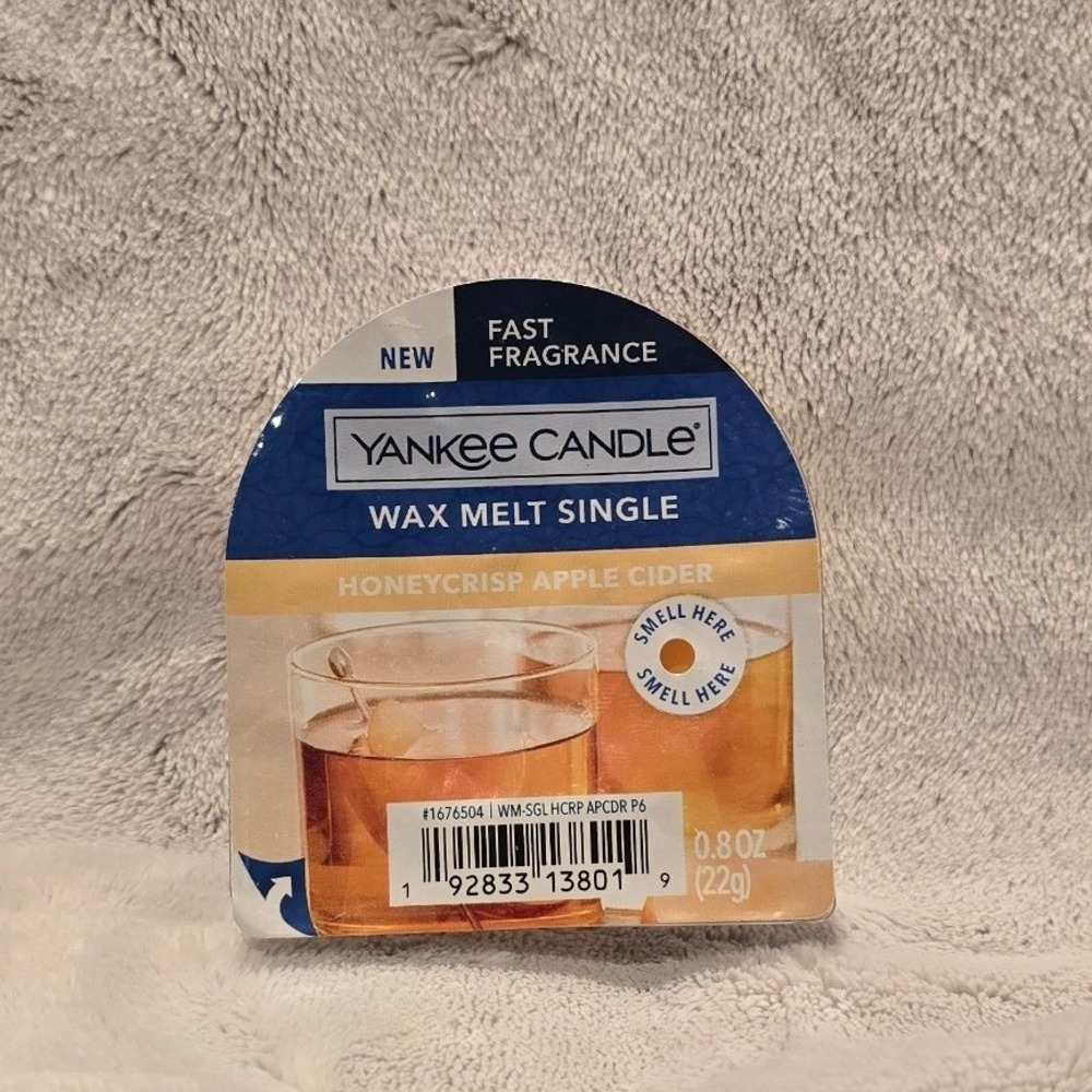 Yankee Candle‎ Wax Melt Single Honeycrisp Apple Cider 0.8oz 1676504 Orange New